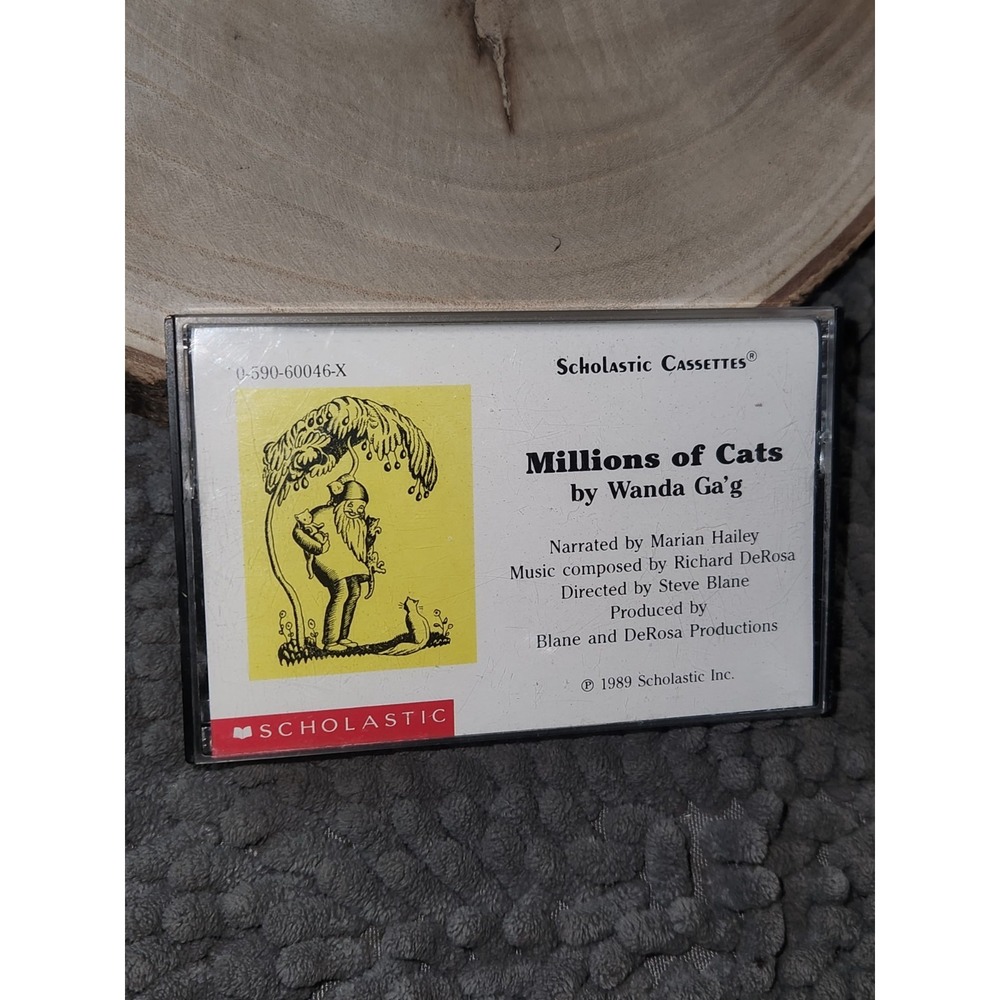 MILLIONS OF CATS By Wanda Ga'g Audio Cassette Tape W/ Case~ Scholastic~RARE